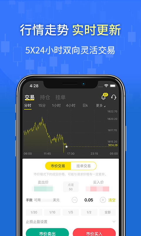 万洲金业黄金投资软件截图3